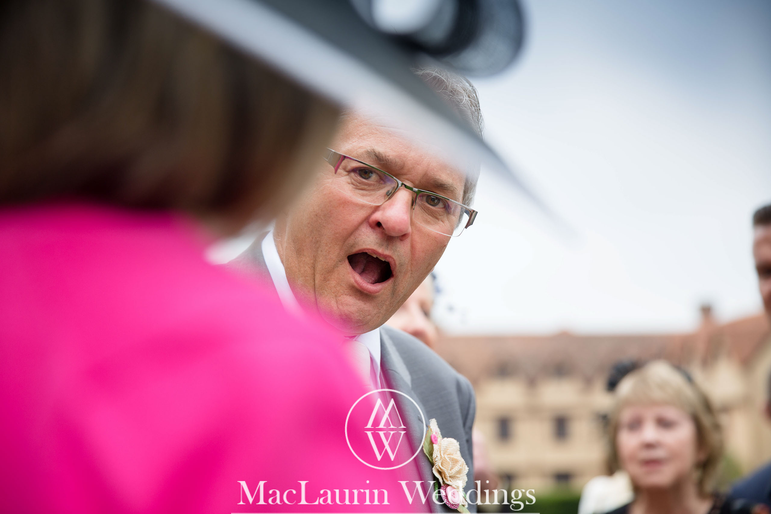 wedding hat and lovely smile, scotland wedding hat and guest with lovely smile, scotland