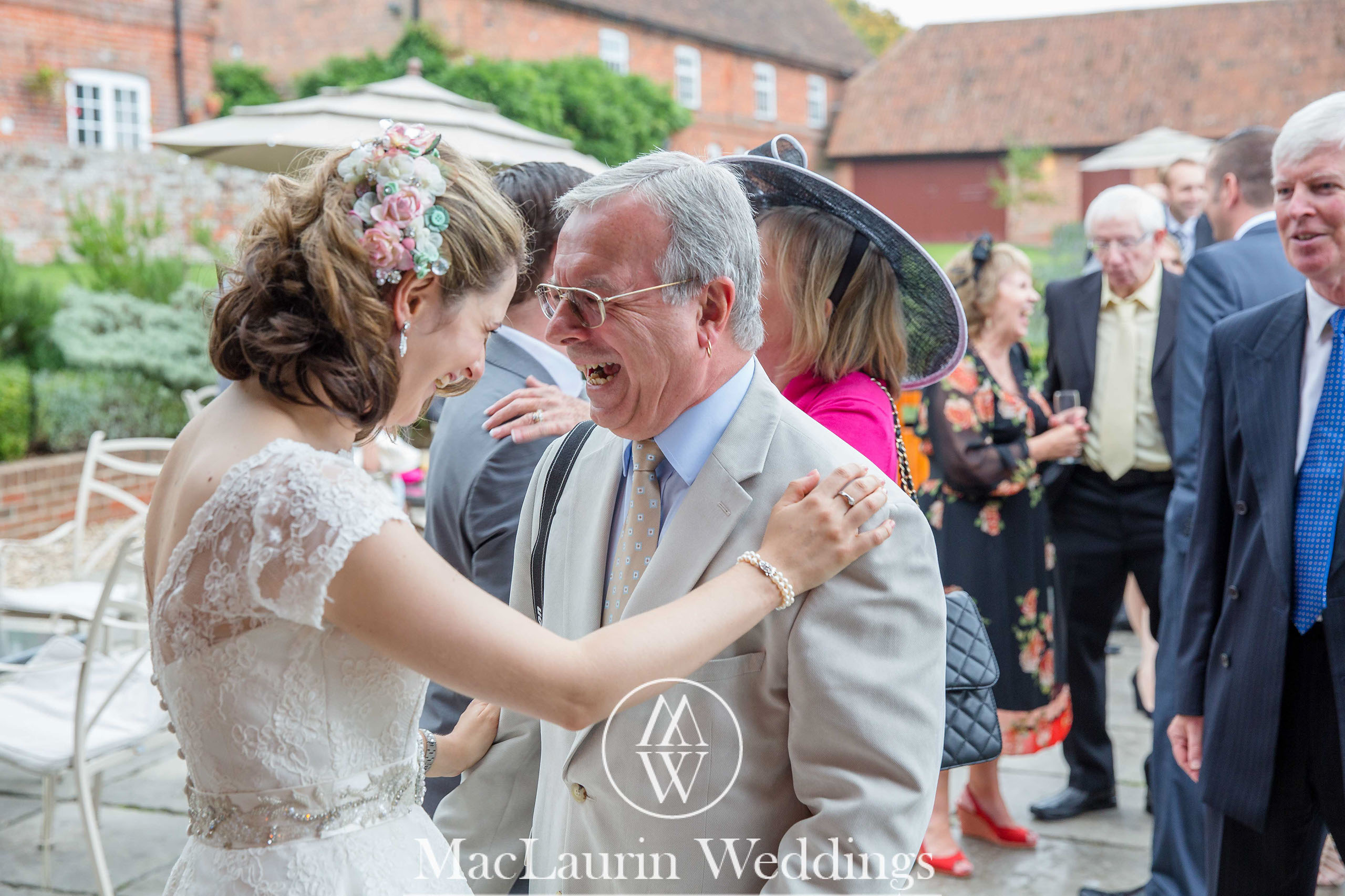 wedding hat and lovely smile, scotland wedding hat and guest with lovely smile, scotland