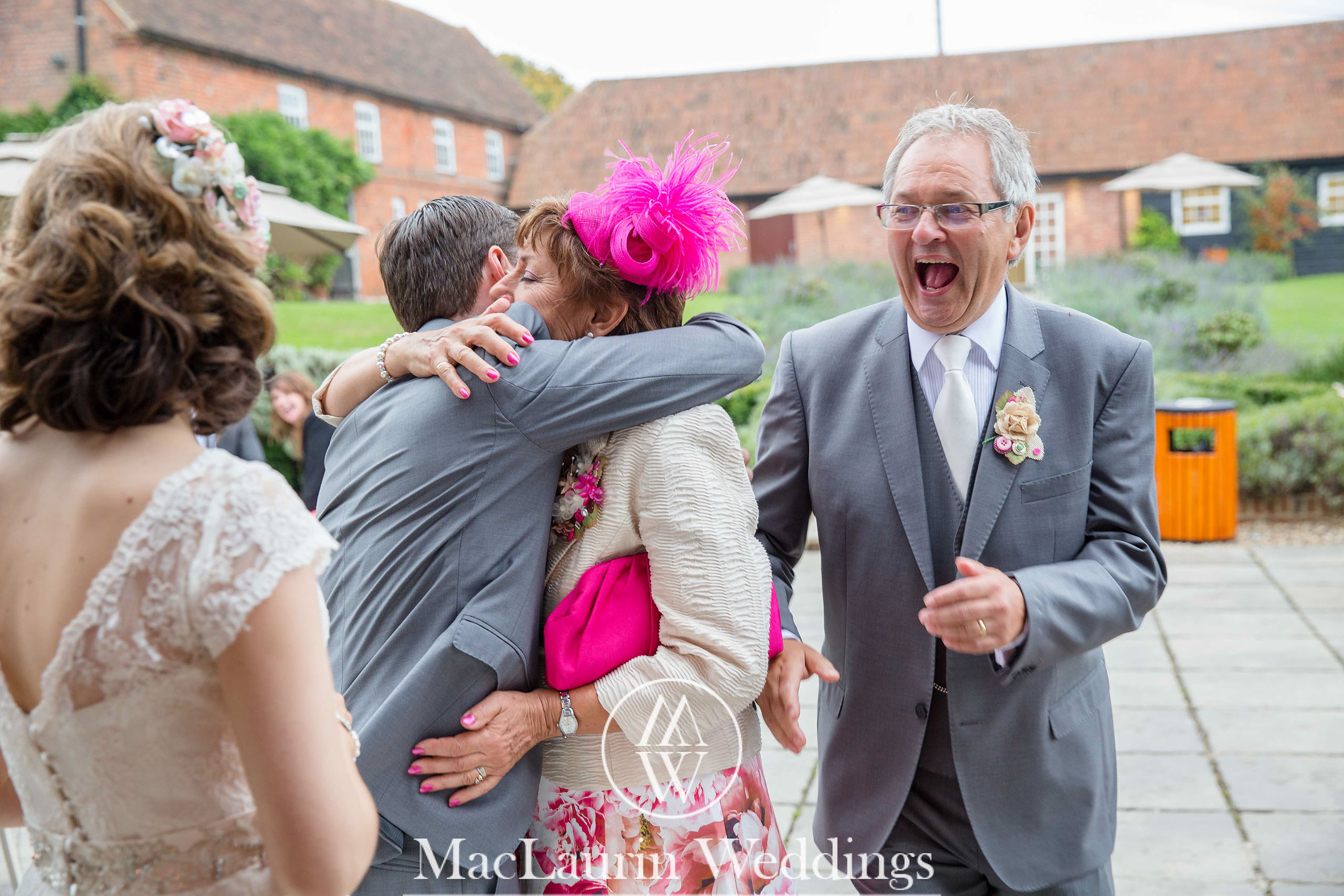 wedding hat and lovely smile, scotland wedding hat and guest with lovely smile, scotland
