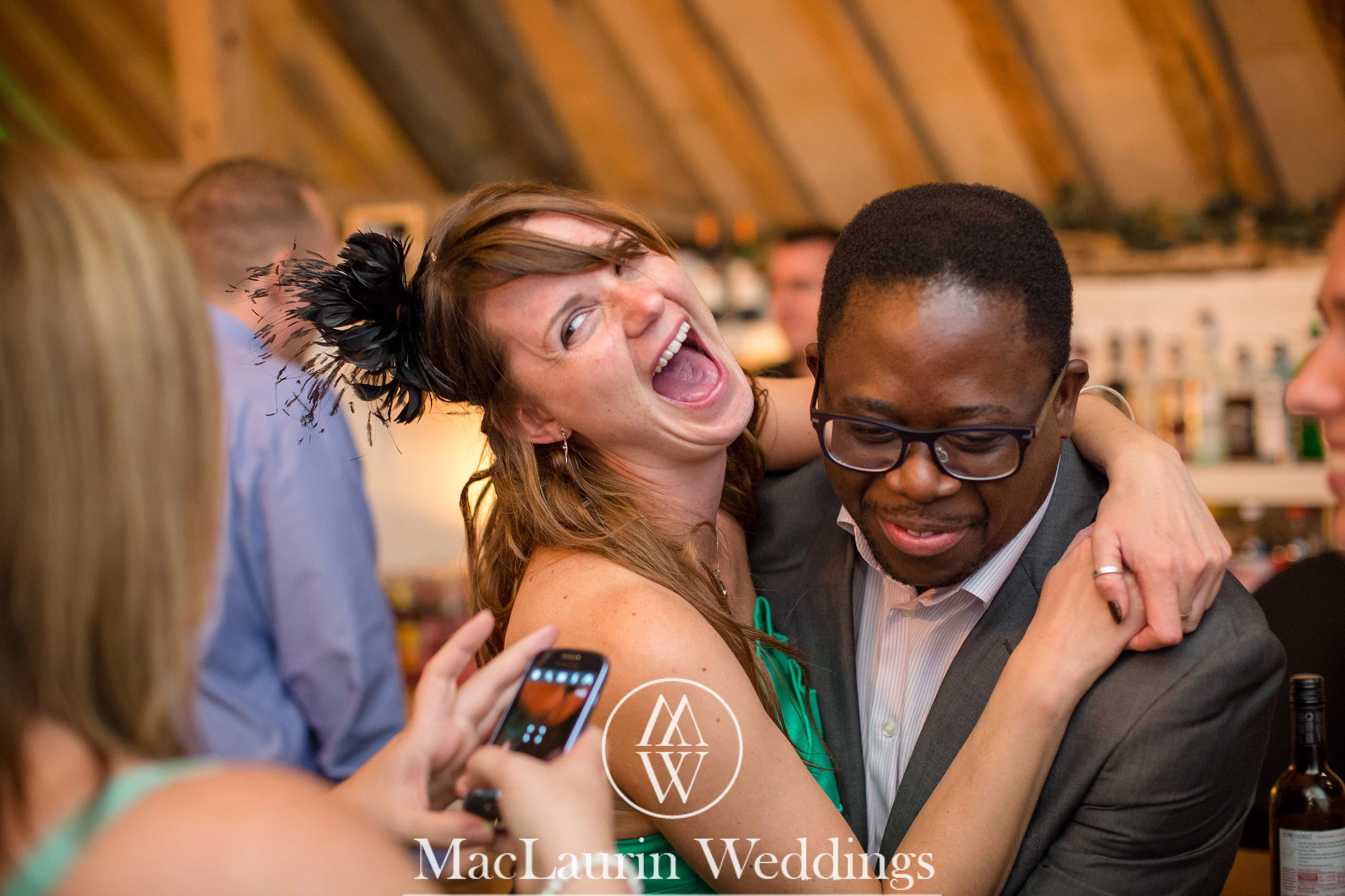 wedding hat and lovely smile, scotland wedding hat and guest with lovely smile, scotland
