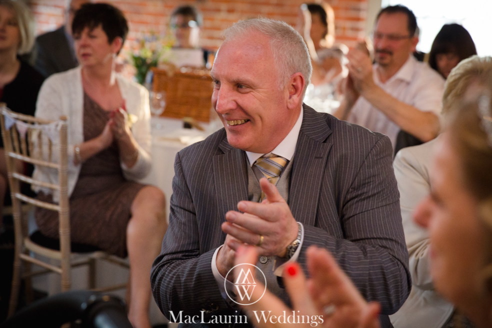 wedding hat and lovely smile, scotland wedding hat and guest with lovely smile, scotland