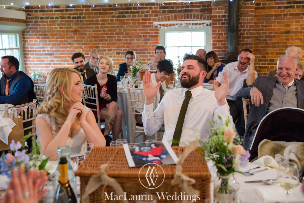 wedding hat and lovely smile, scotland wedding hat and guest with lovely smile, scotland