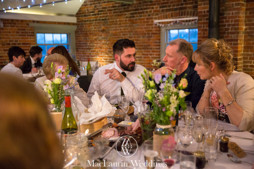 wedding hat and lovely smile, scotland wedding hat and guest with lovely smile, scotland