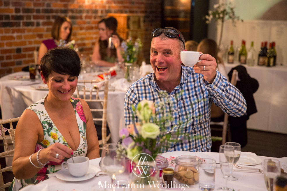 wedding hat and lovely smile, scotland wedding hat and guest with lovely smile, scotland